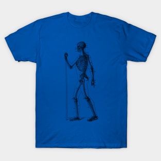 Side View Skeletal Diagram - Vintage Anatomy T-Shirt